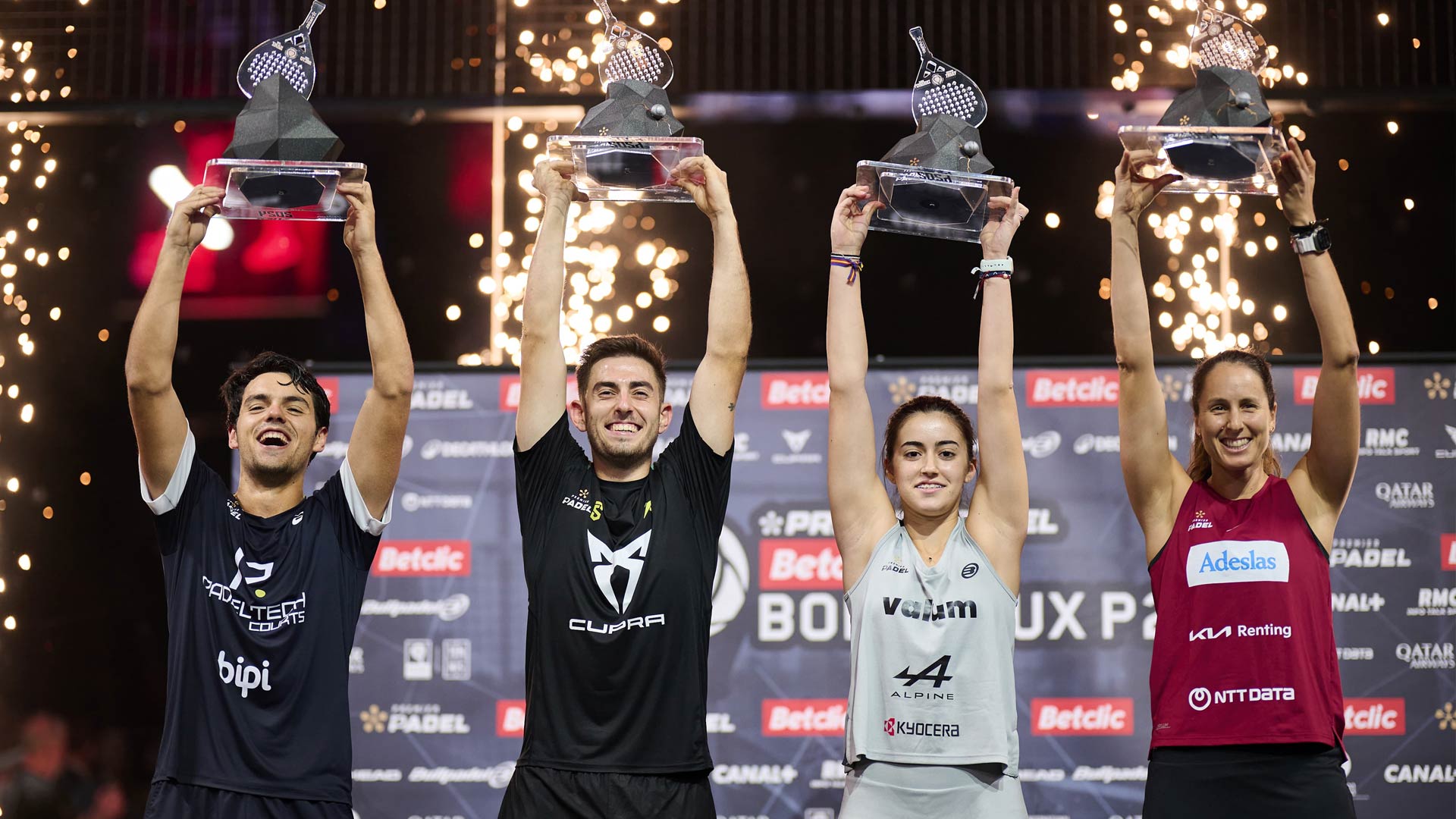 Coki Nieto, Jon Sanz, Claudia Fernandez, Triay, Padel